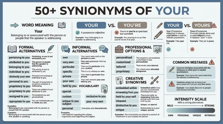 synonyms of your