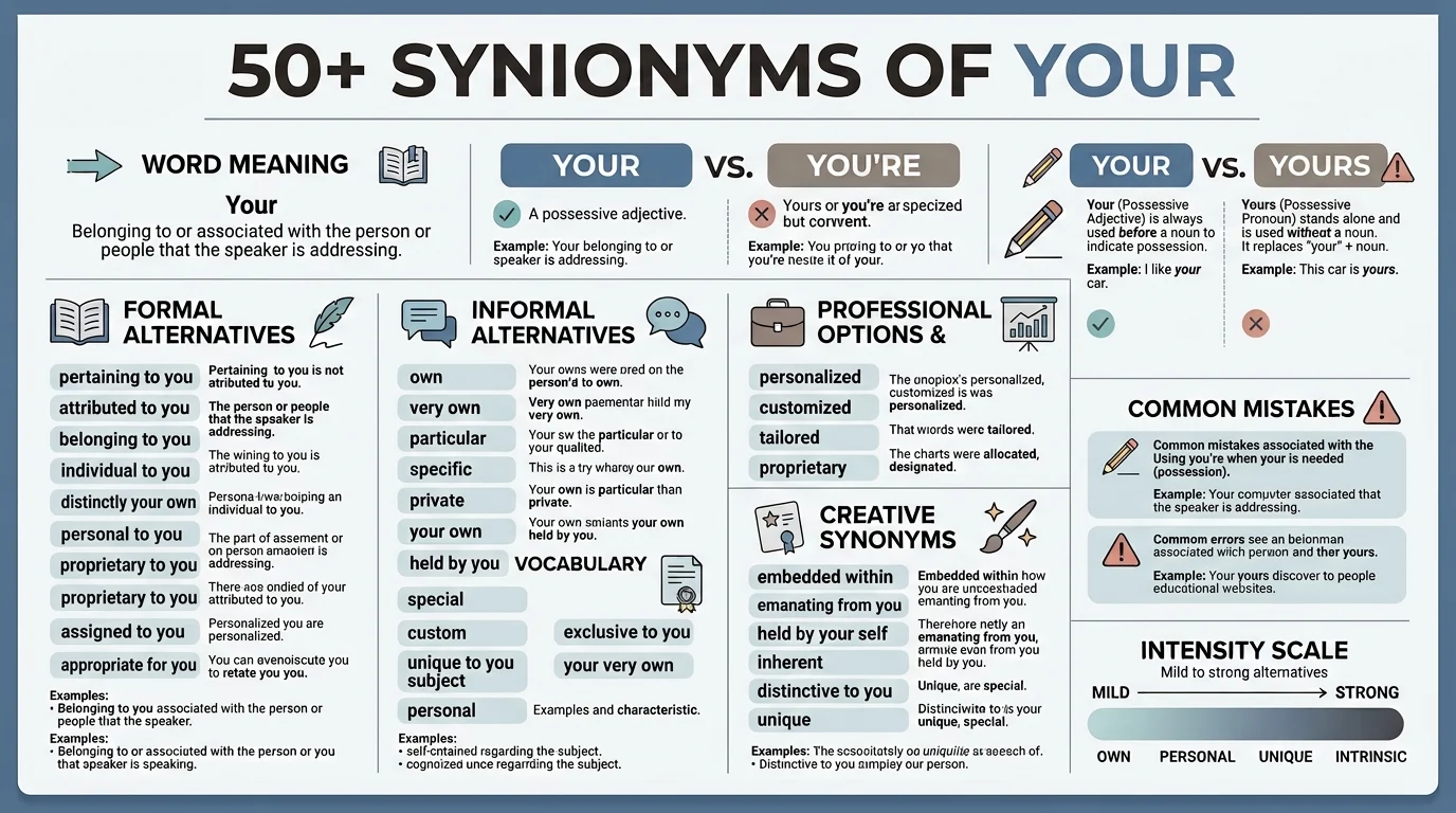 synonyms of your