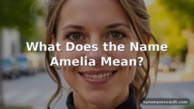 amelia name meaning