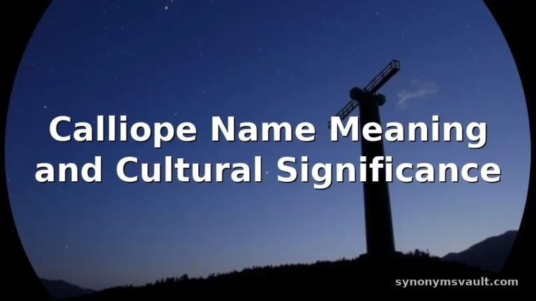 calliope name meaning