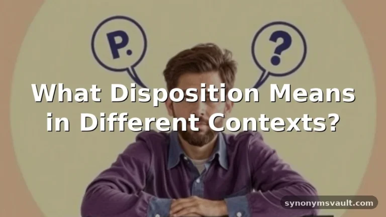 disposition meaning