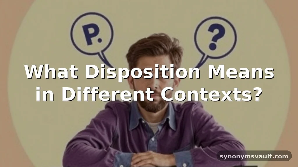 disposition meaning