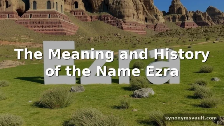 ezra name meaning