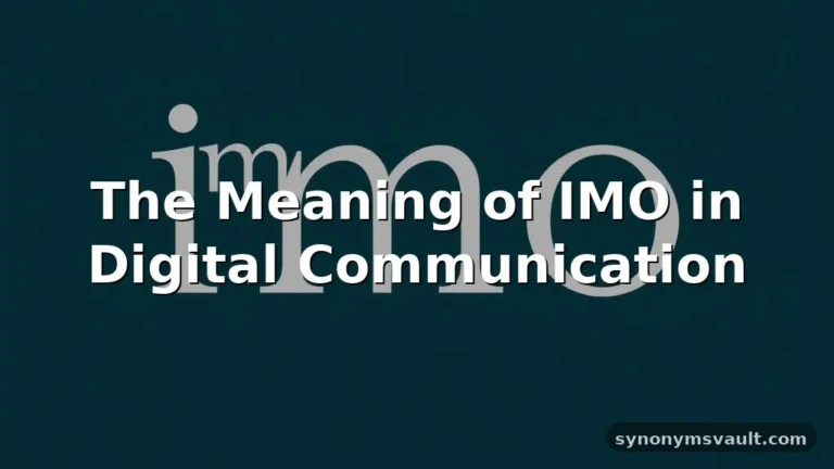 imo meaning