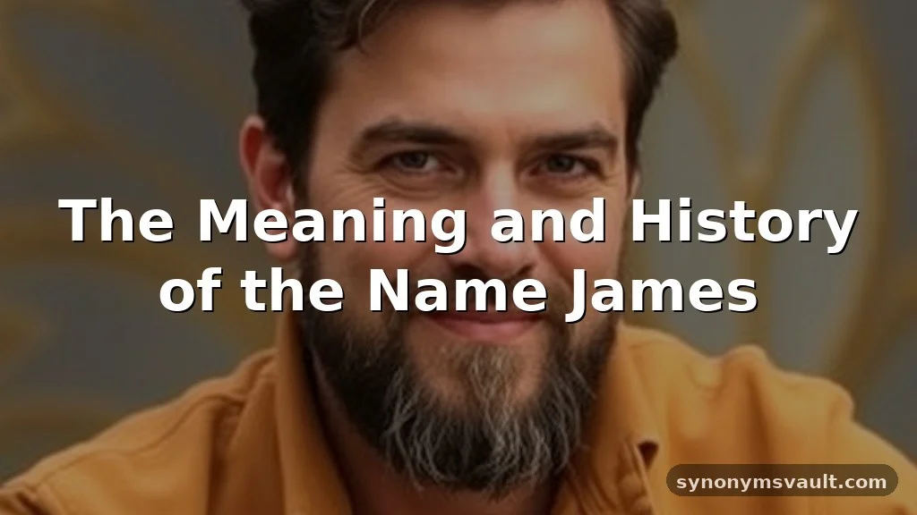james name meaning