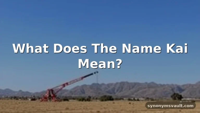kai name meaning
