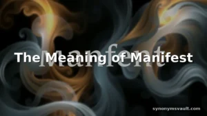manifest meaning