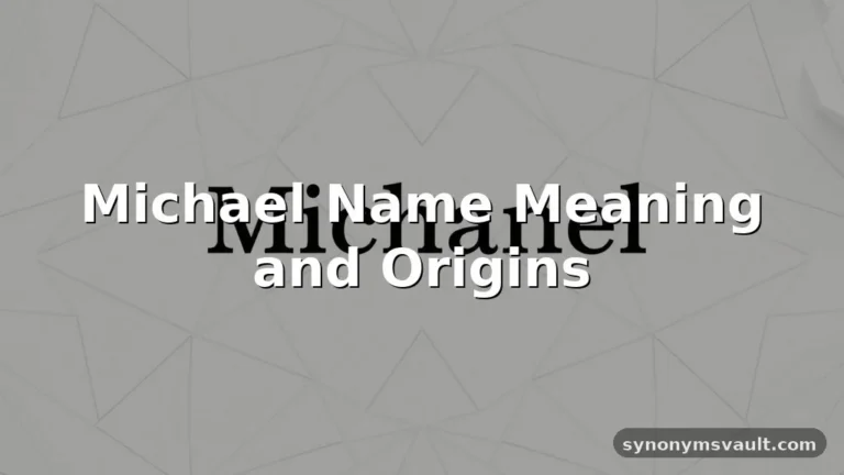 michael name meaning