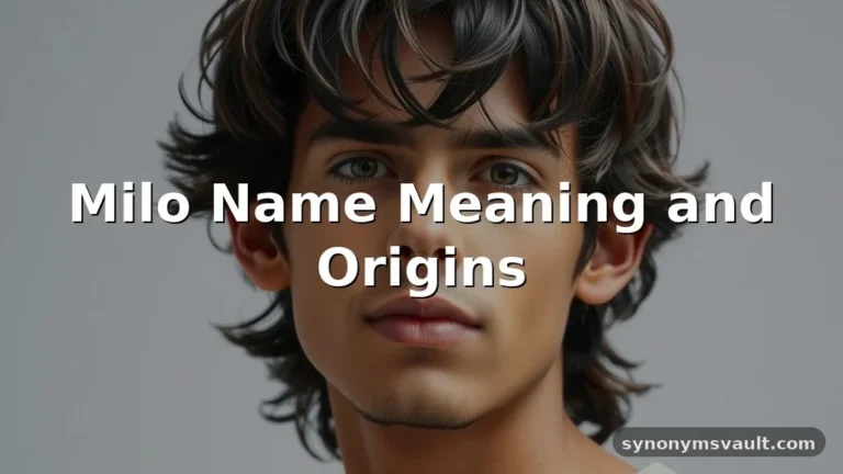 milo name meaning