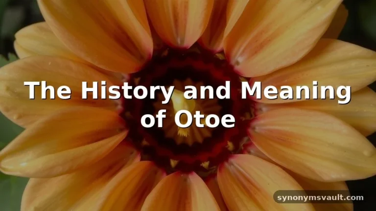 otoe meaning