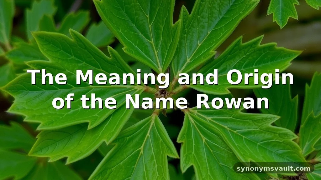 rowan name meaning