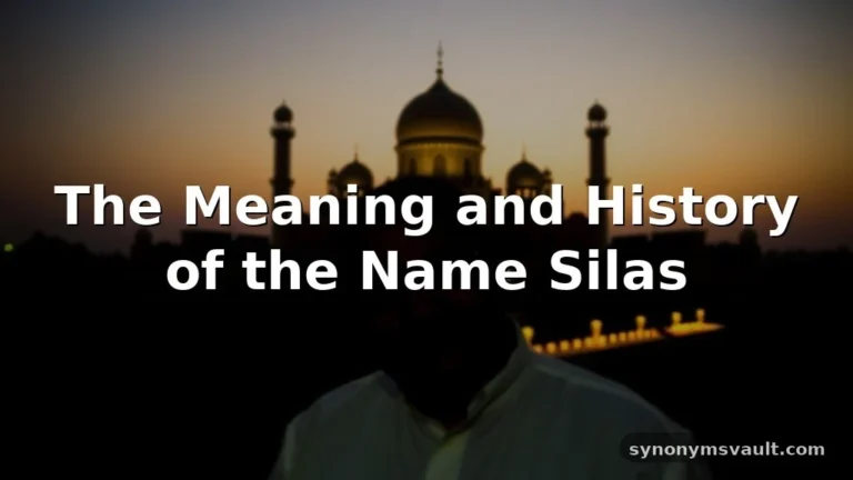 silas name meaning