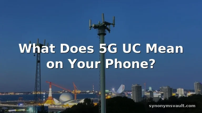 what does 5g uw mean