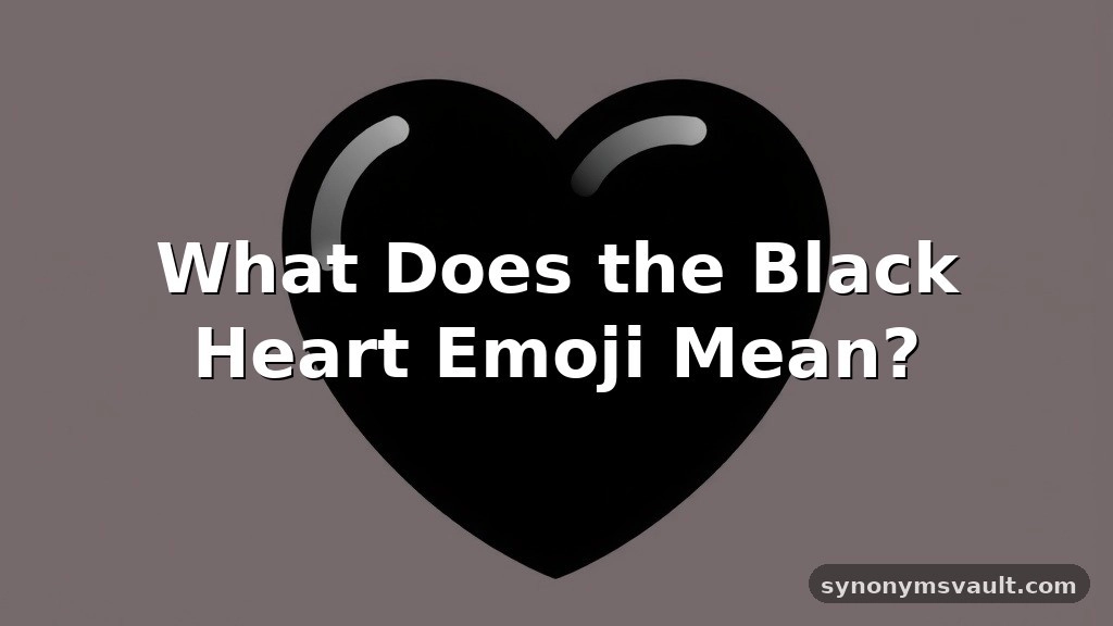 what does a black heart mean