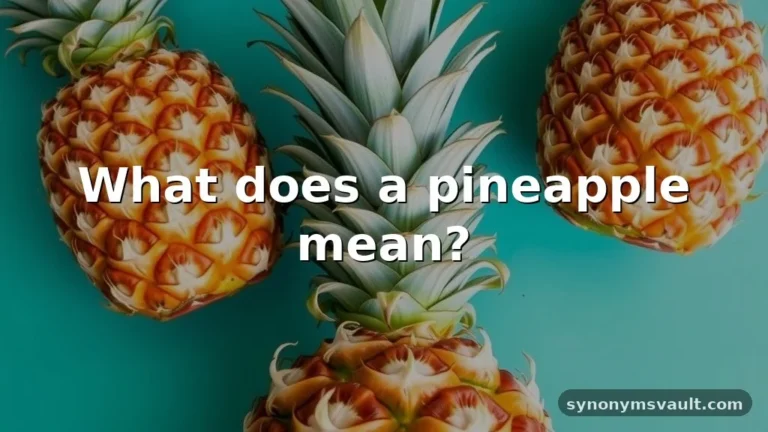 what does a pineapple mean