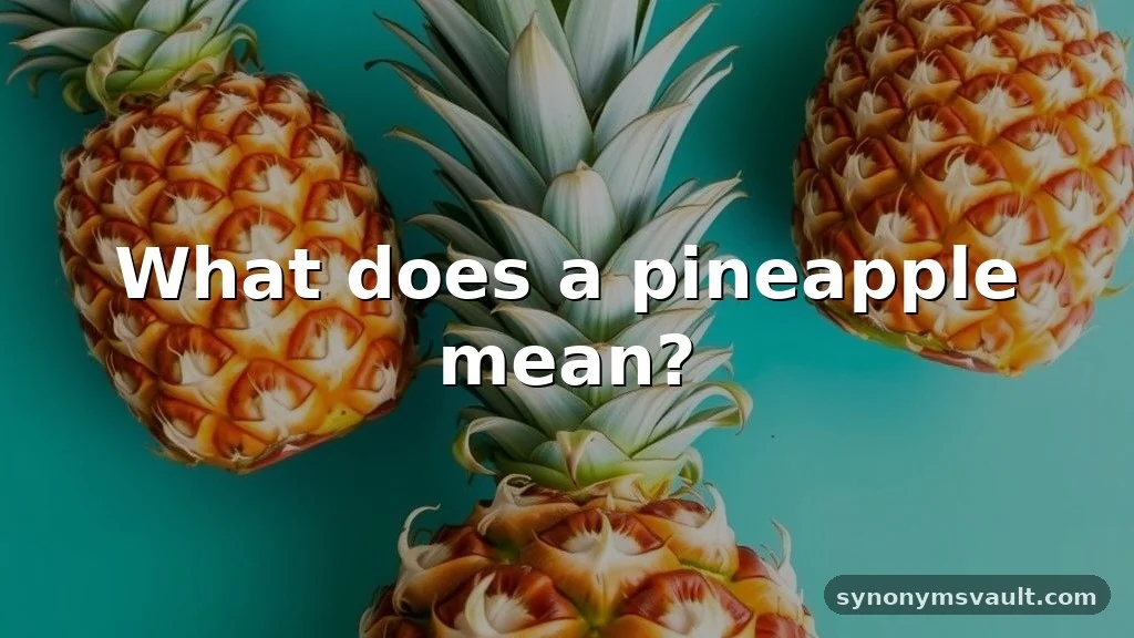 what does a pineapple mean