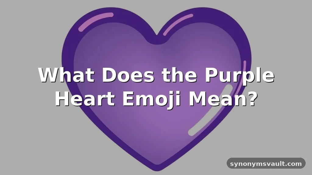 what does a purple heart mean