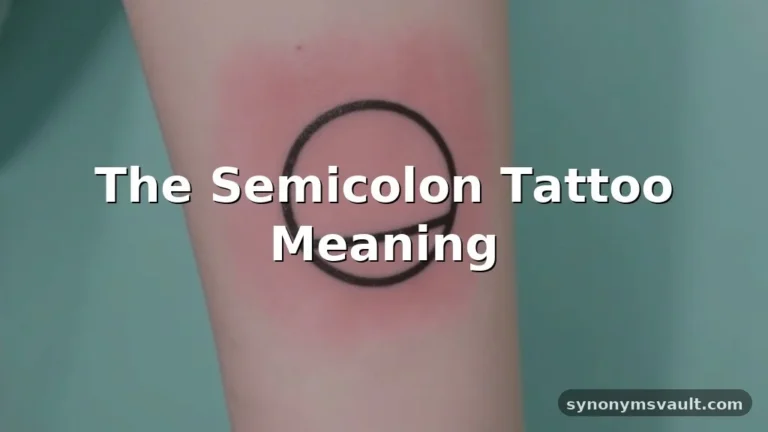 what does a semicolon tattoo mean