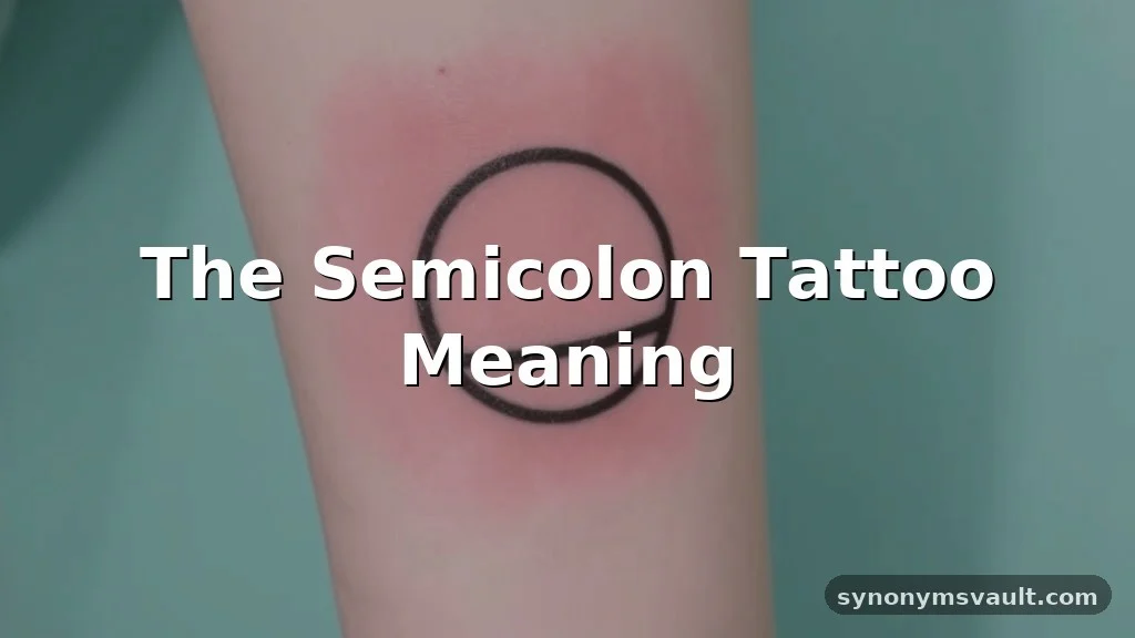 what does a semicolon tattoo mean
