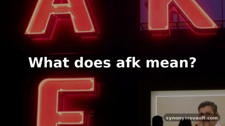 what does afk mean