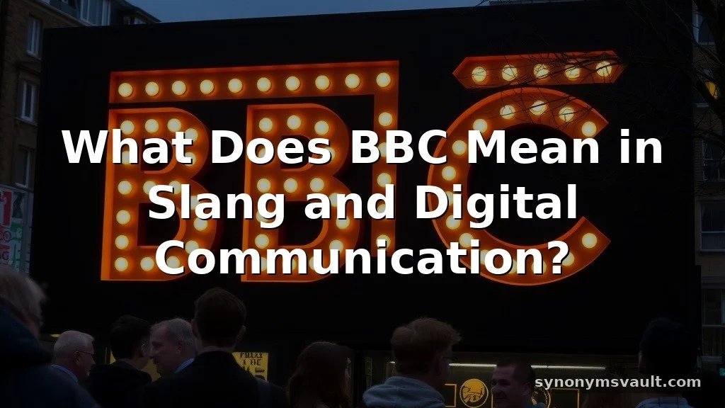 what does bbc mean