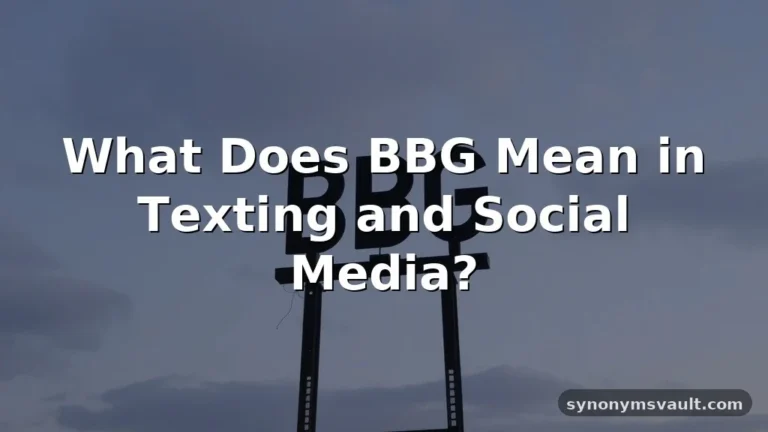 what does bbg mean