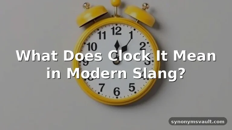 what does clock it mean