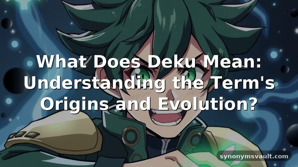 what does deku mean