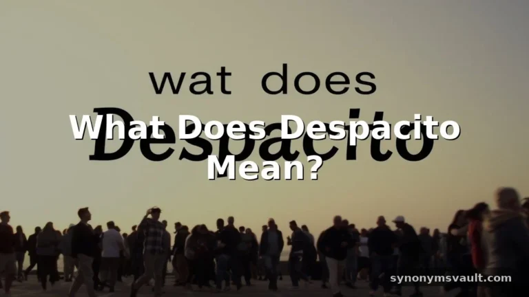 what does despacito mean