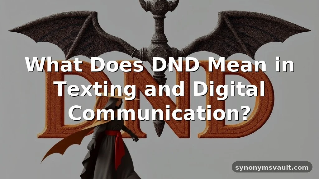 what does dnd mean