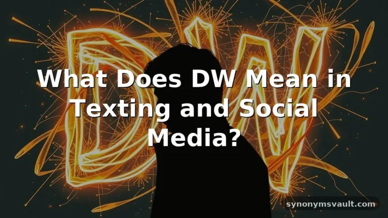 what does dw mean