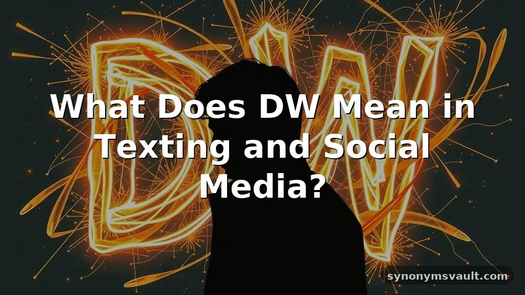 what does dw mean