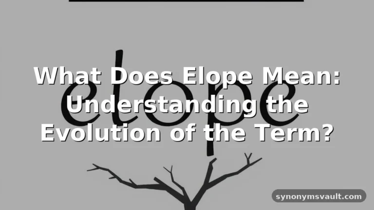 what does elope mean