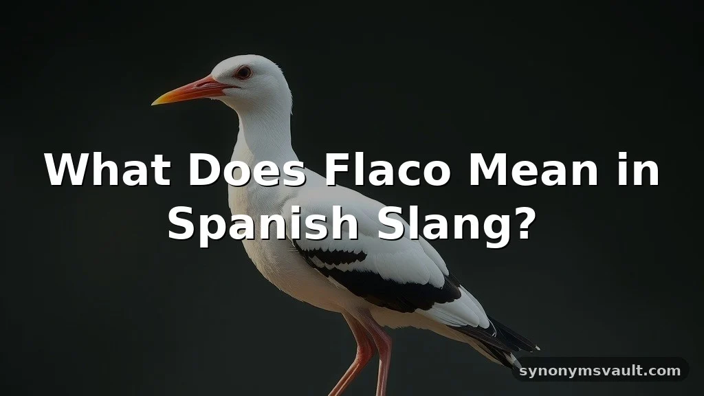 what does flaco mean in spanish
