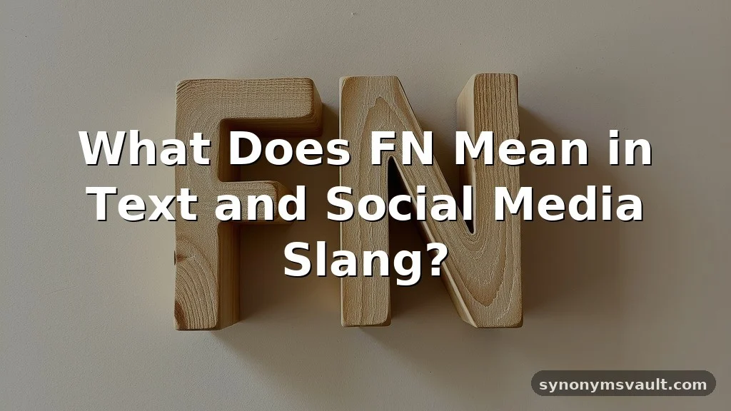 what does fn mean in text