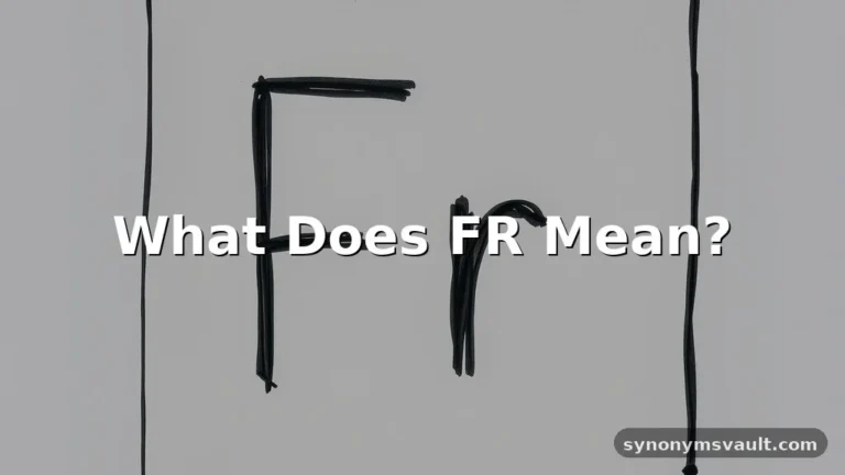 what does fr mean
