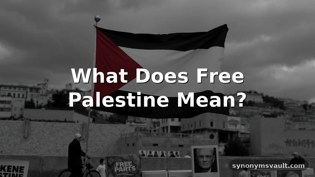 what does free palestine mean