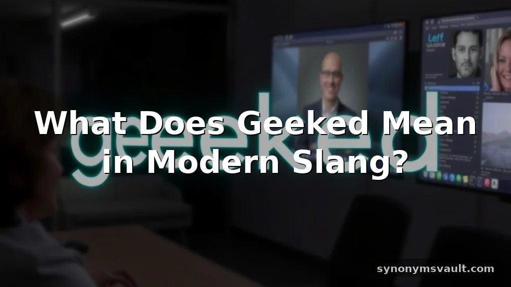 what does geeked mean