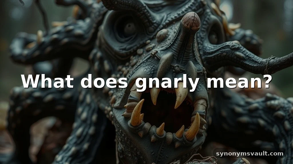 what does gnarly mean