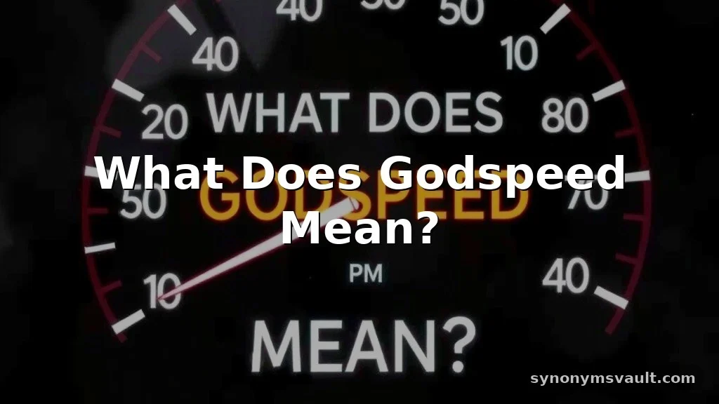 what does godspeed mean