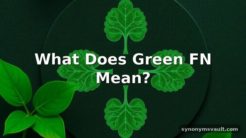 what does green fn mean