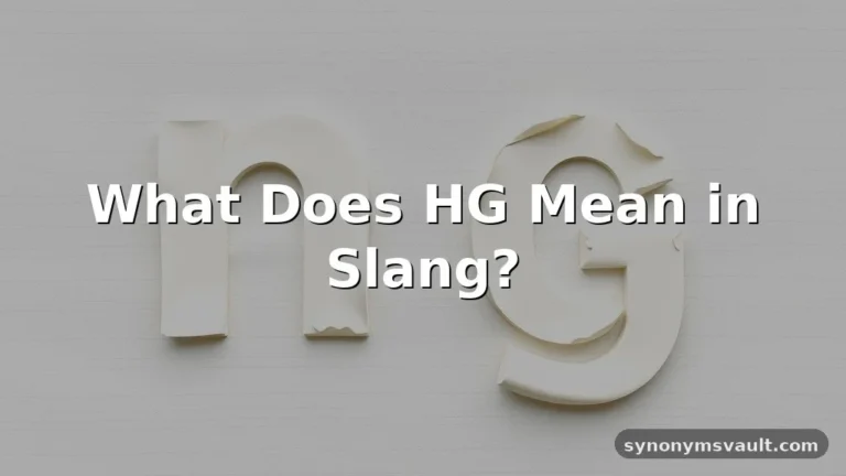 what does hg mean