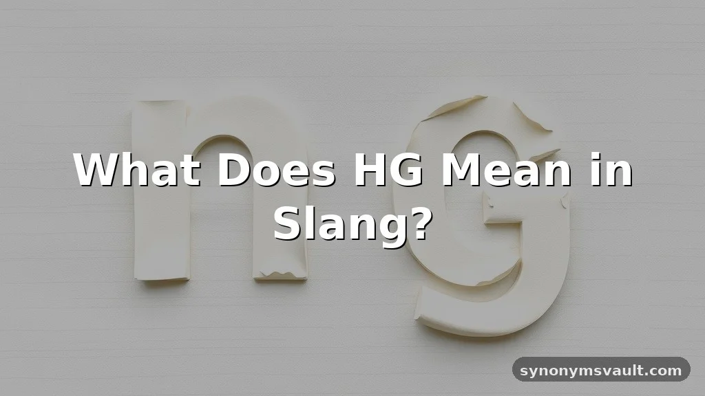 what does hg mean