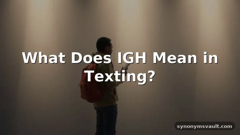 what does igh mean