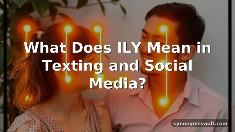 what does ily mean
