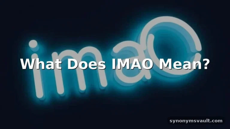 what does imao mean