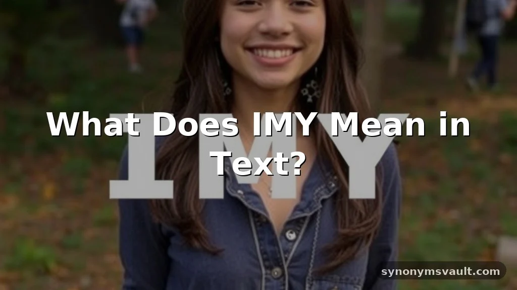 what does imy mean in text