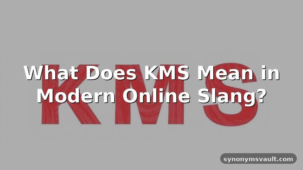 what does kms mean