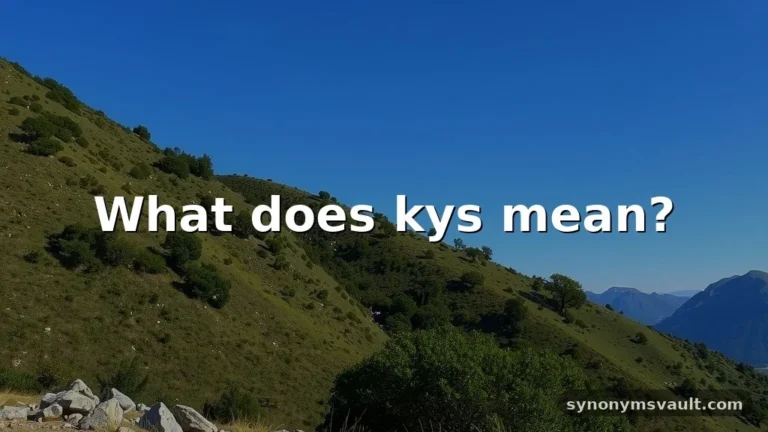 what does kys mean