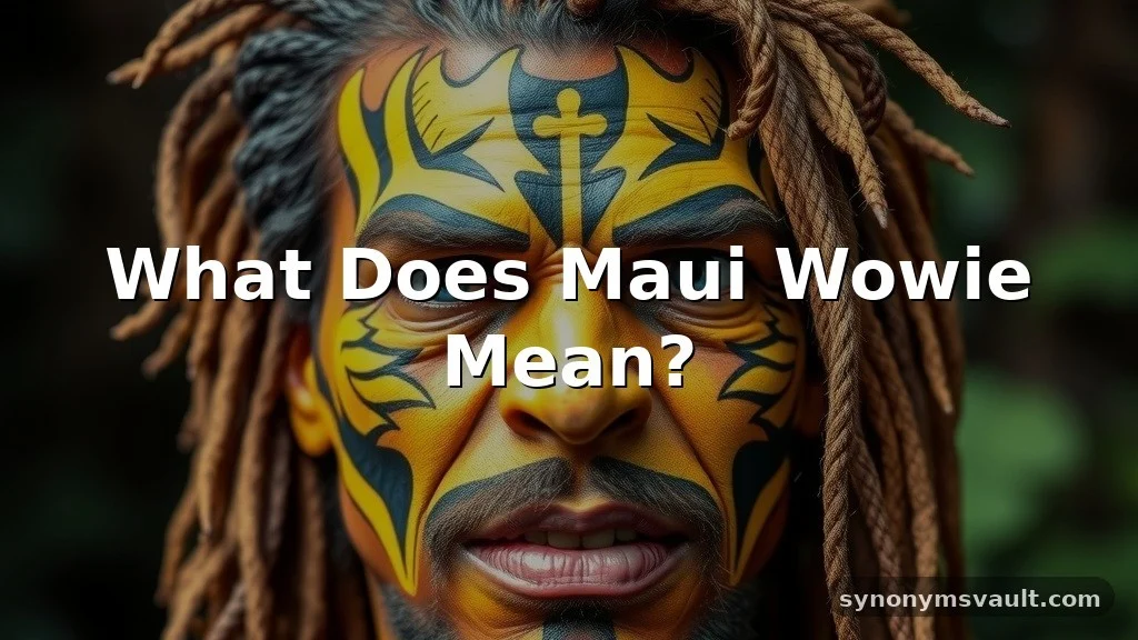 what does maui wowie mean